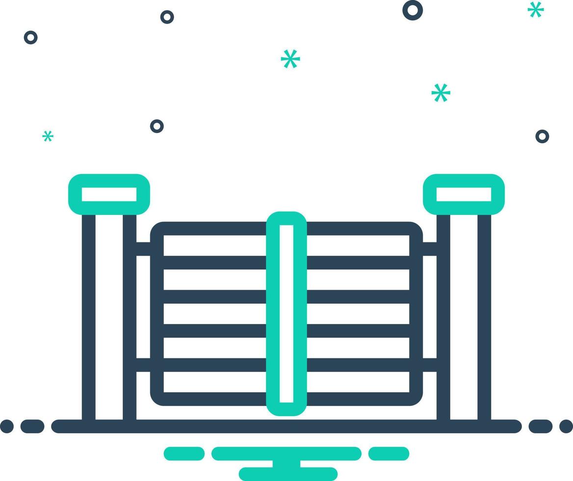 mix icon for gate vector