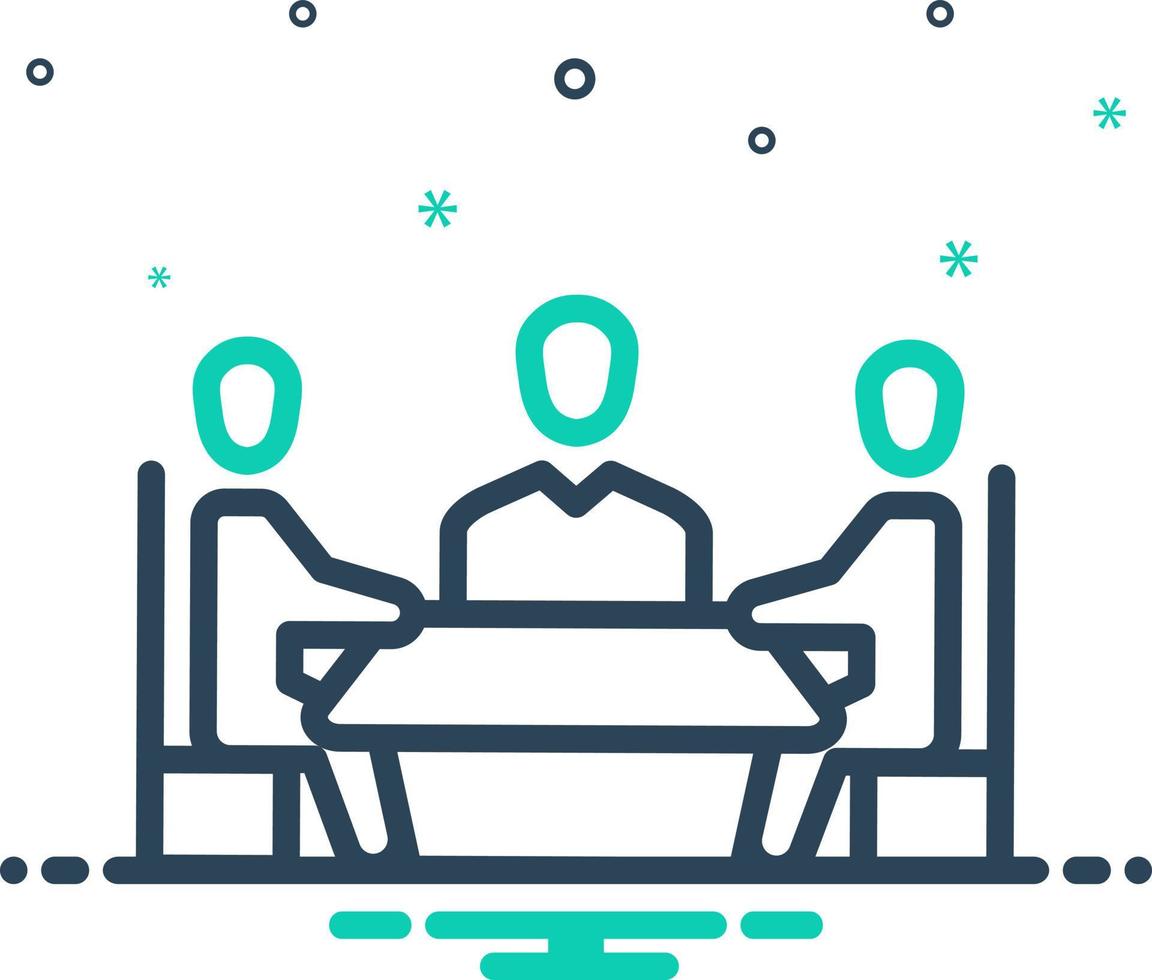 mix icon for arbitration vector