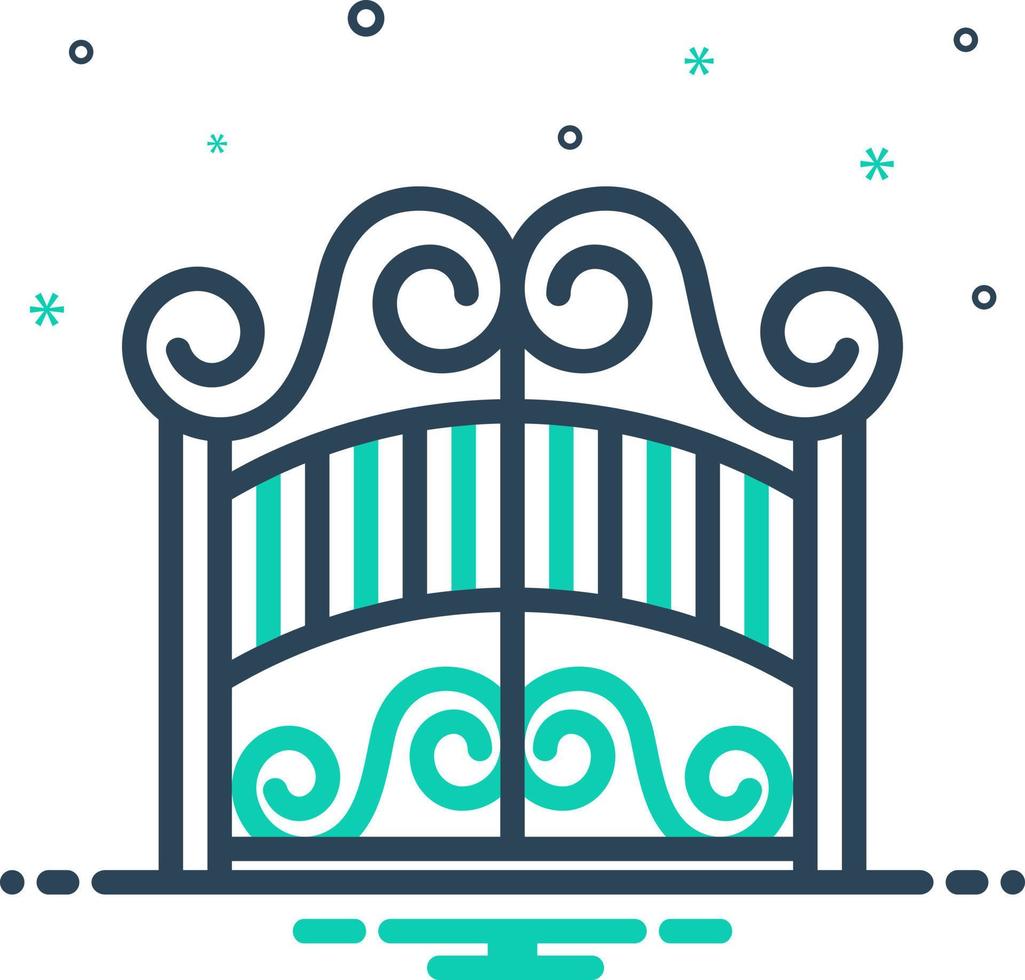 mix icon for gates vector