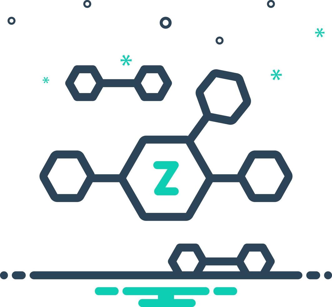 mix icon for zinc vector