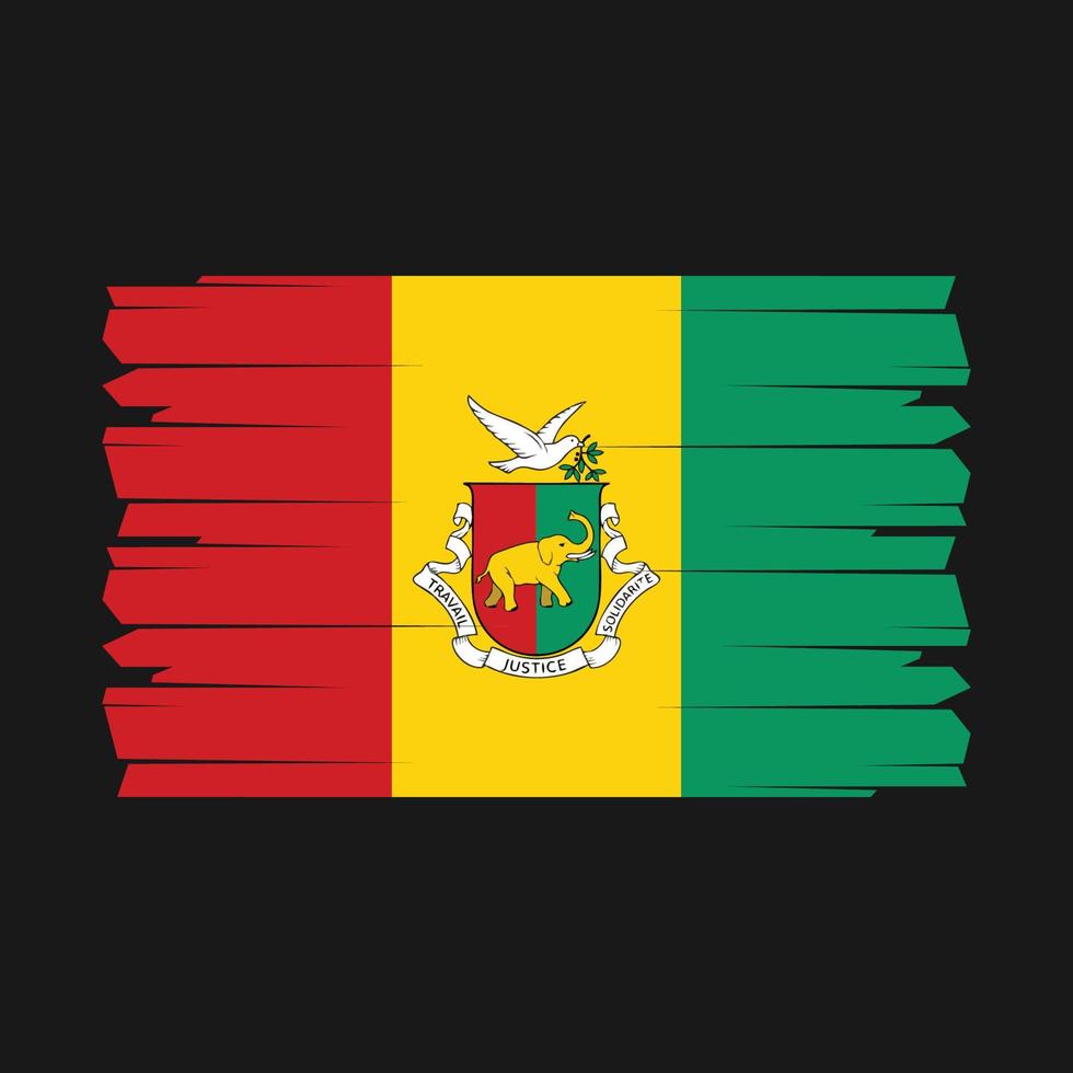 Ginea Flag Brush Vector