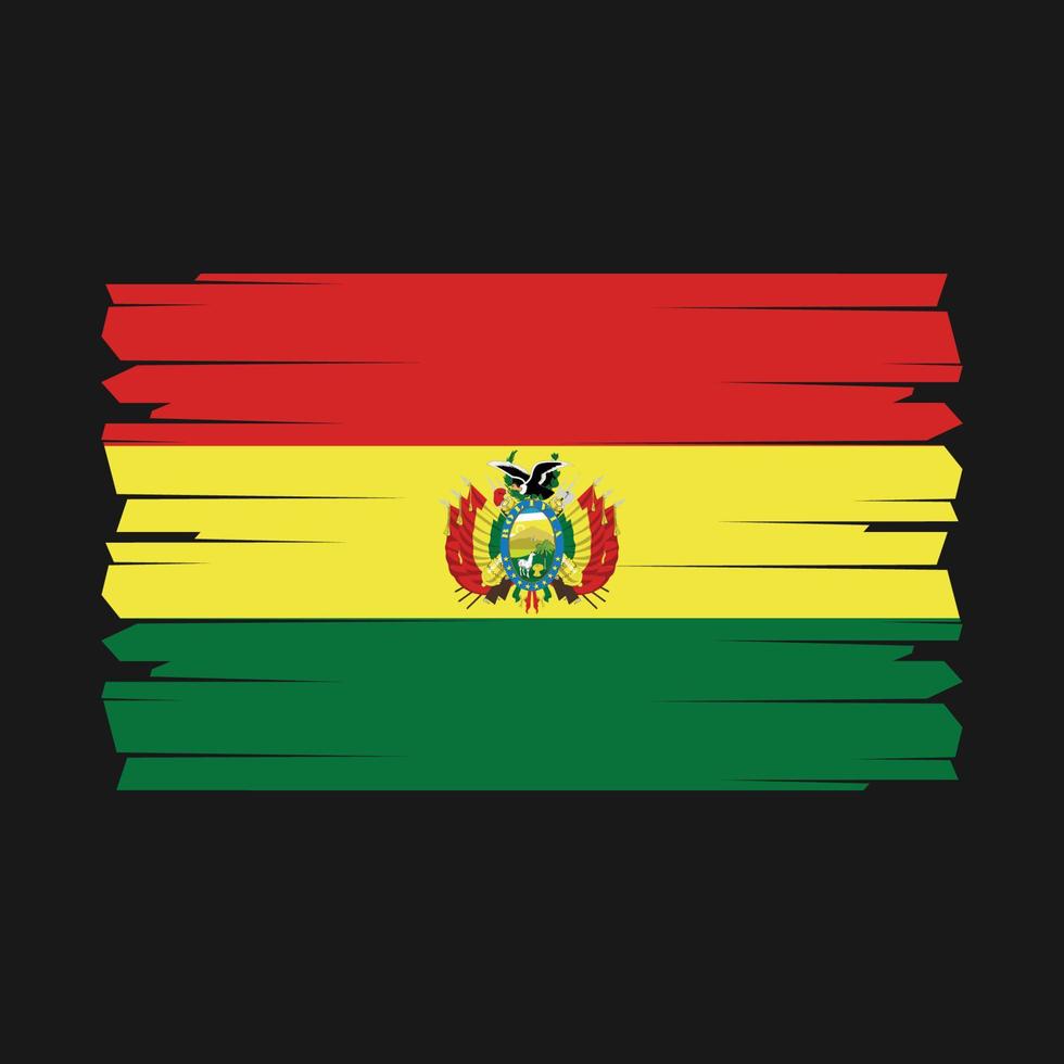 Bolivia Flag Brush Vector