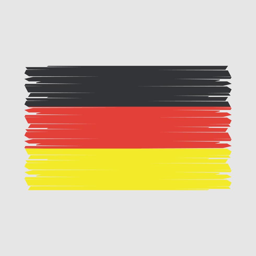 Germany Flag Brush Vector