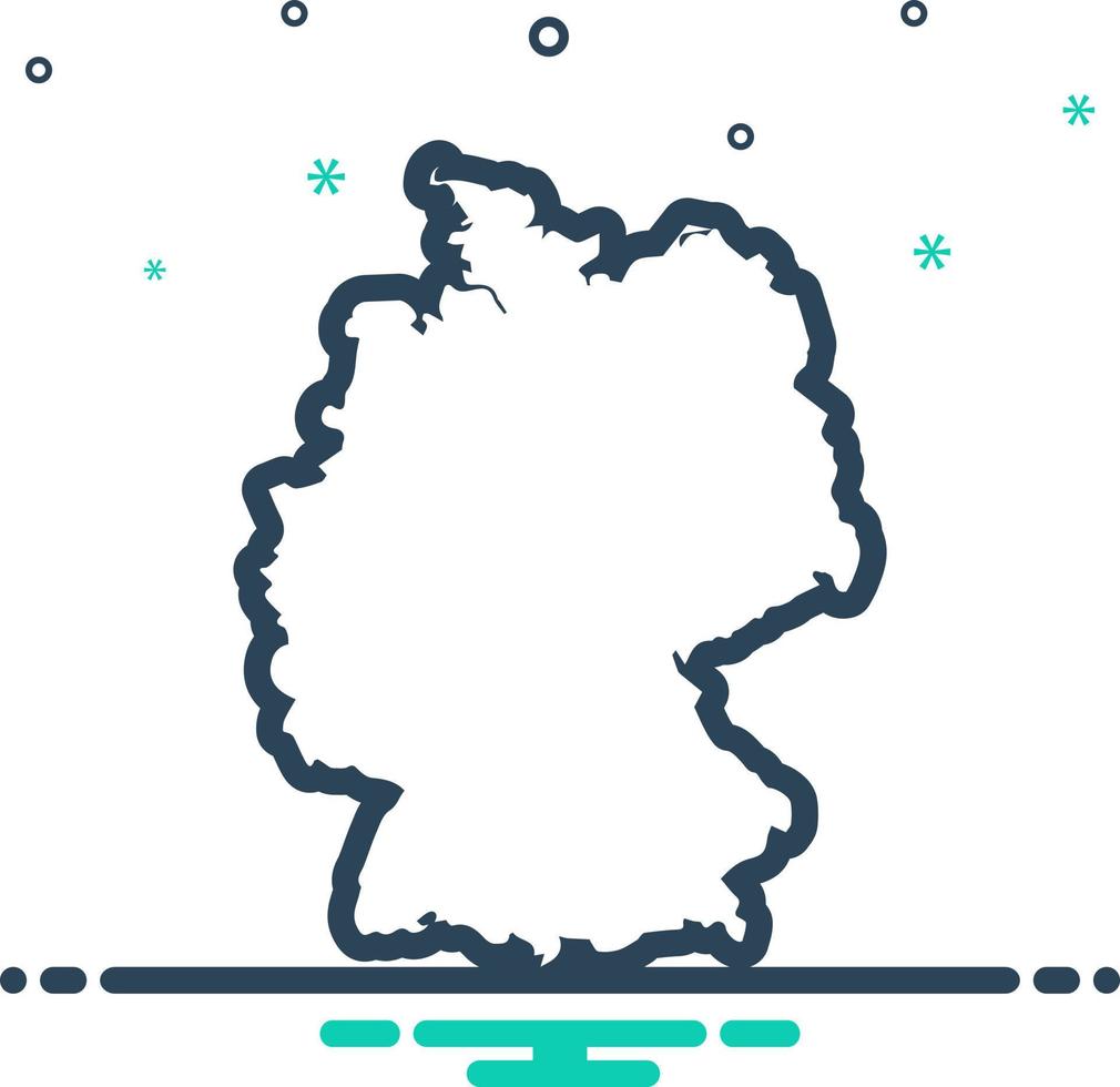 mix icon for germany vector