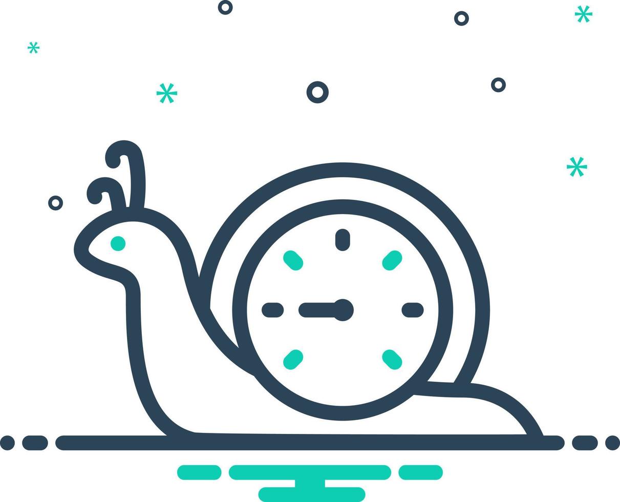 mix icon for slowly vector