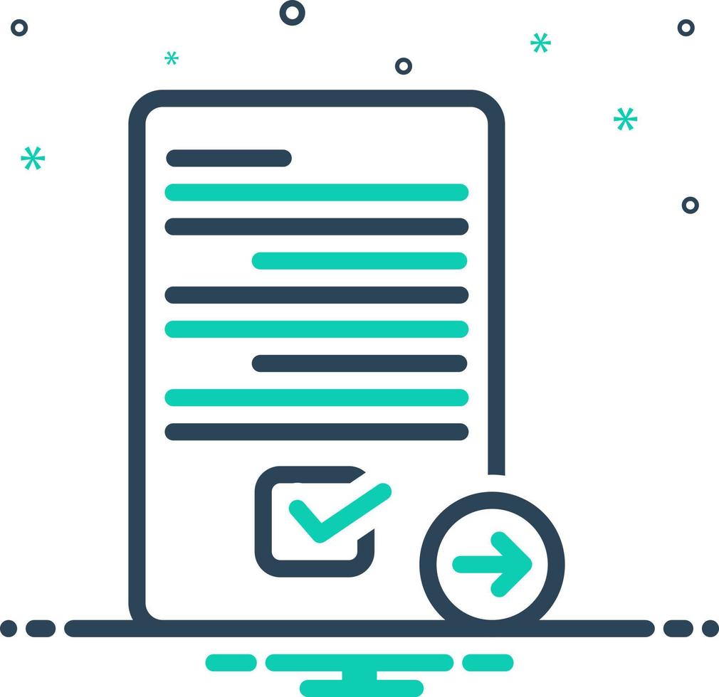 mix icon for submissions vector