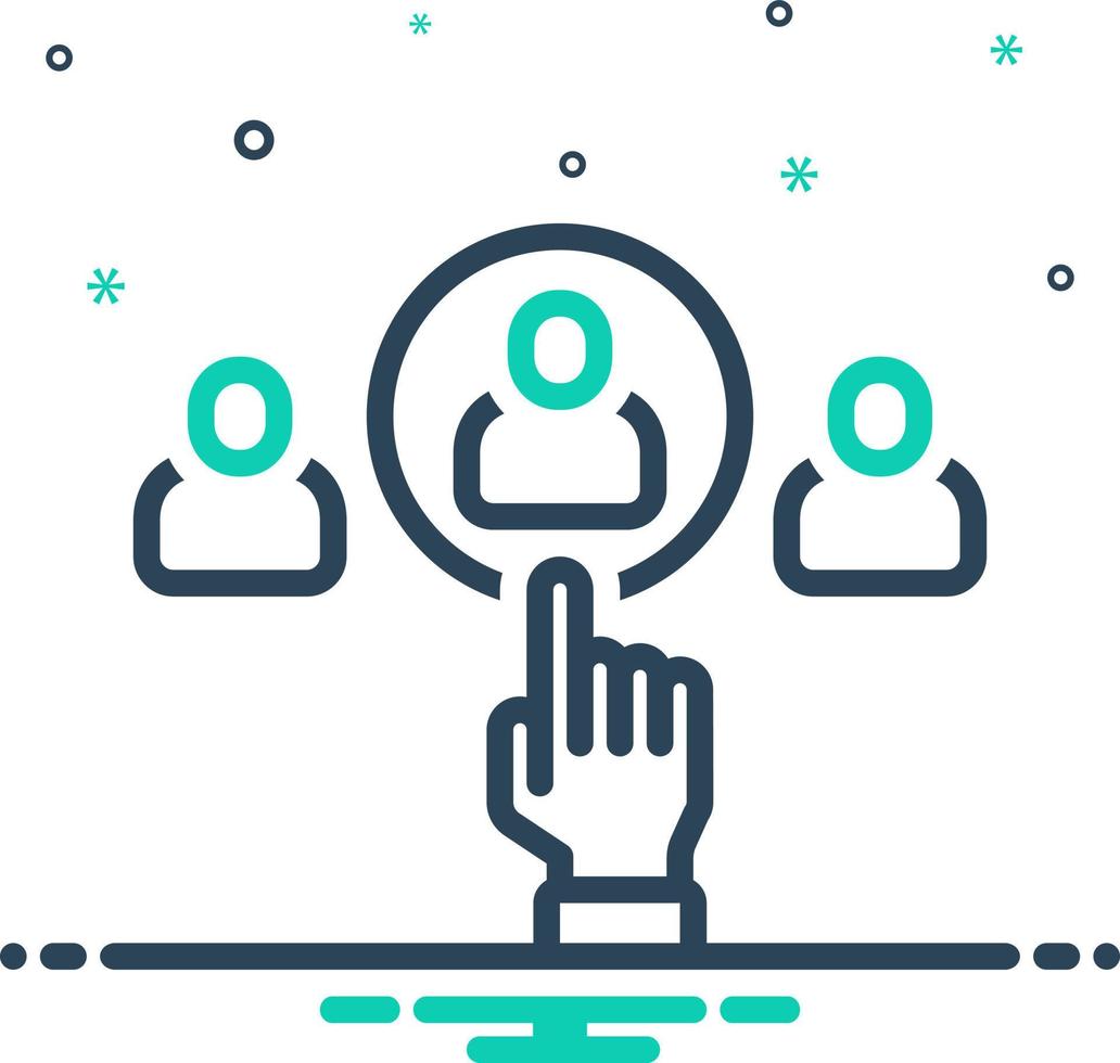 mix icon for choose vector
