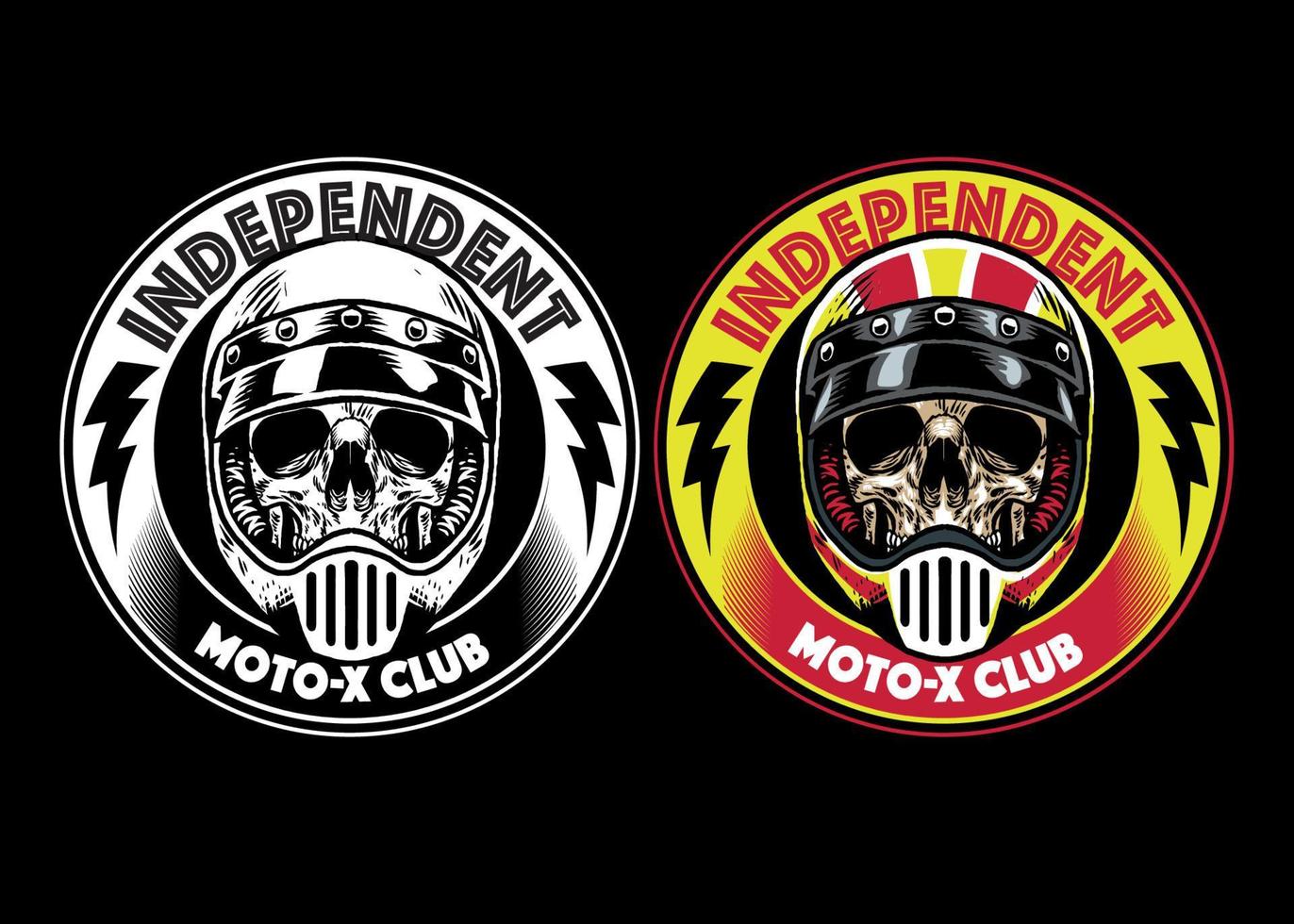 motorcycle club badge vector