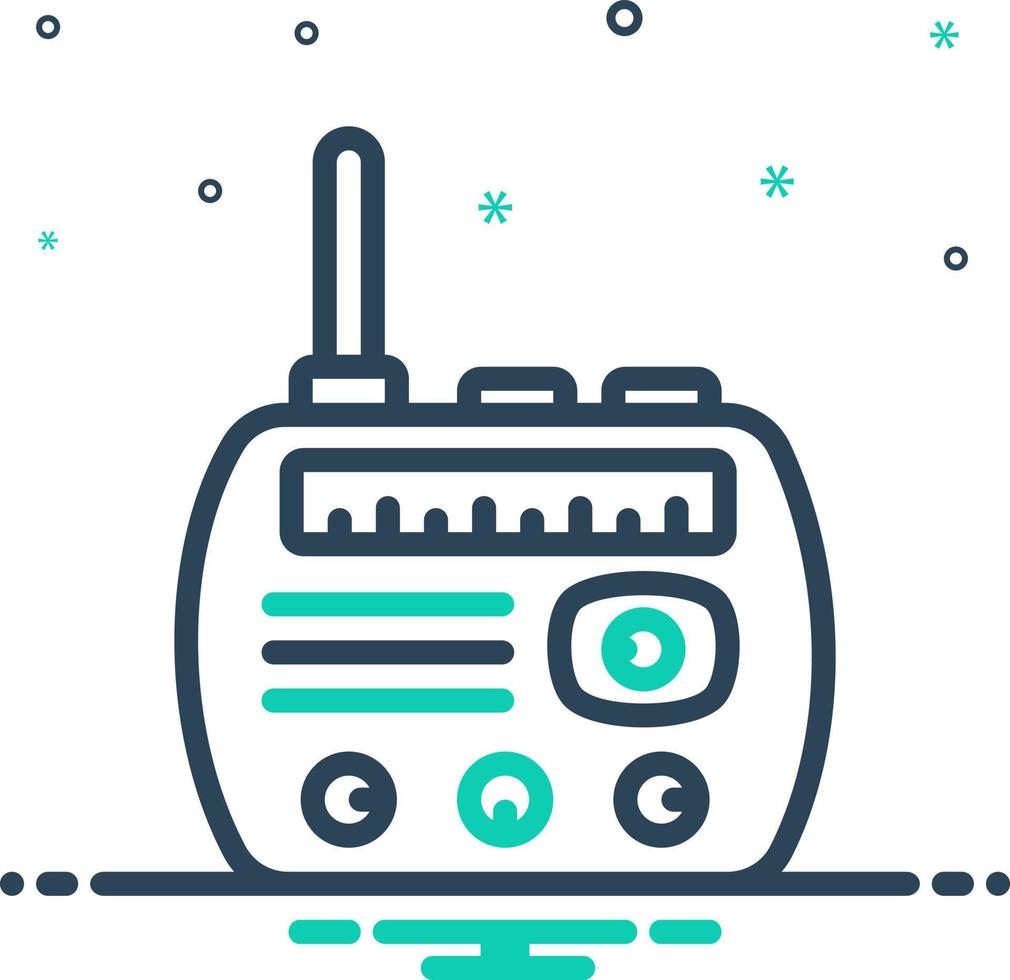 mix icon for radios vector