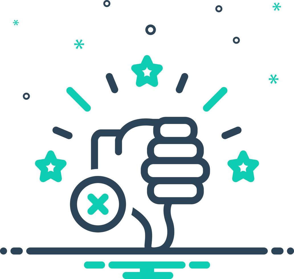 mix icon for unlike vector