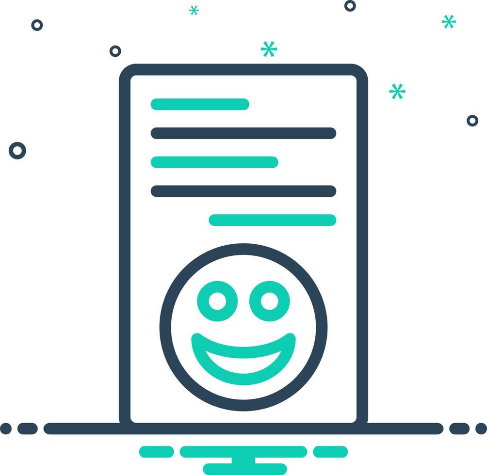 mix icon for testimonials vector