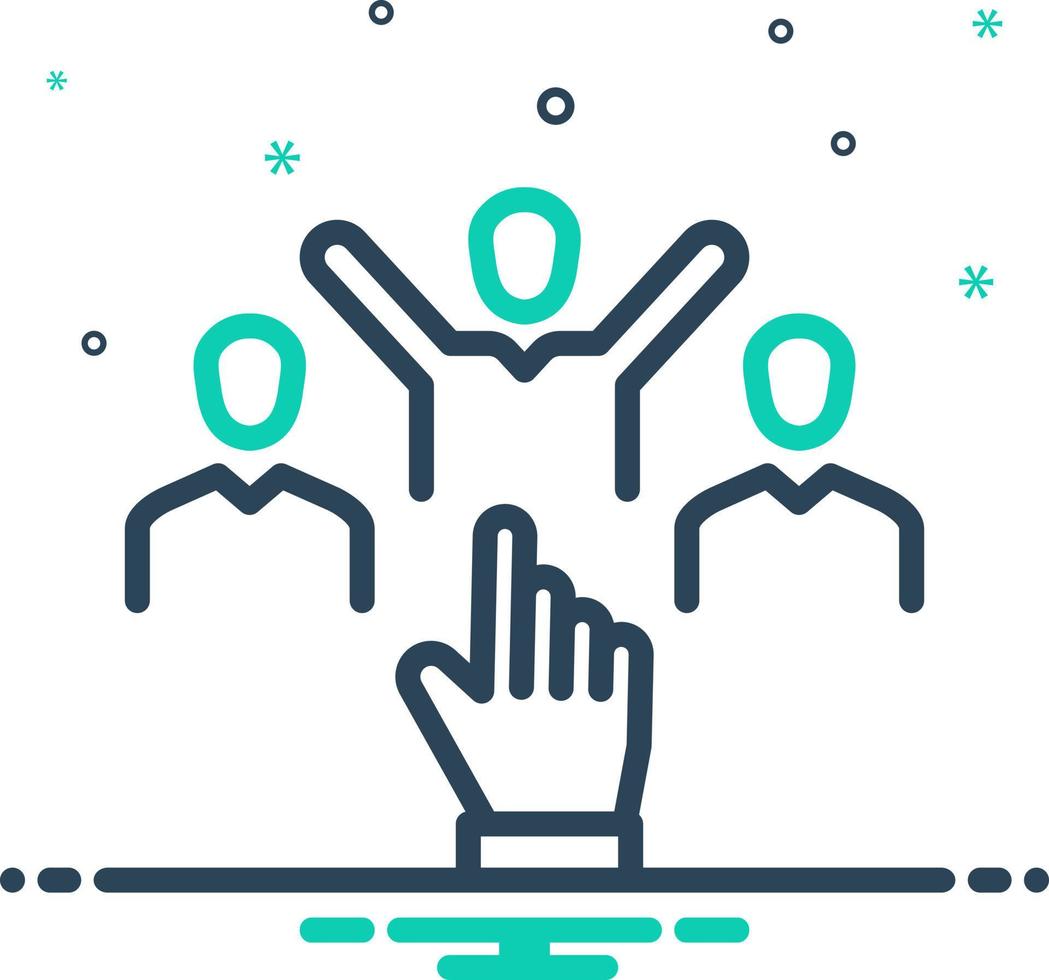 mix icon for selective vector
