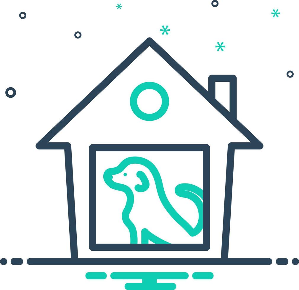 mix icon for shelter vector