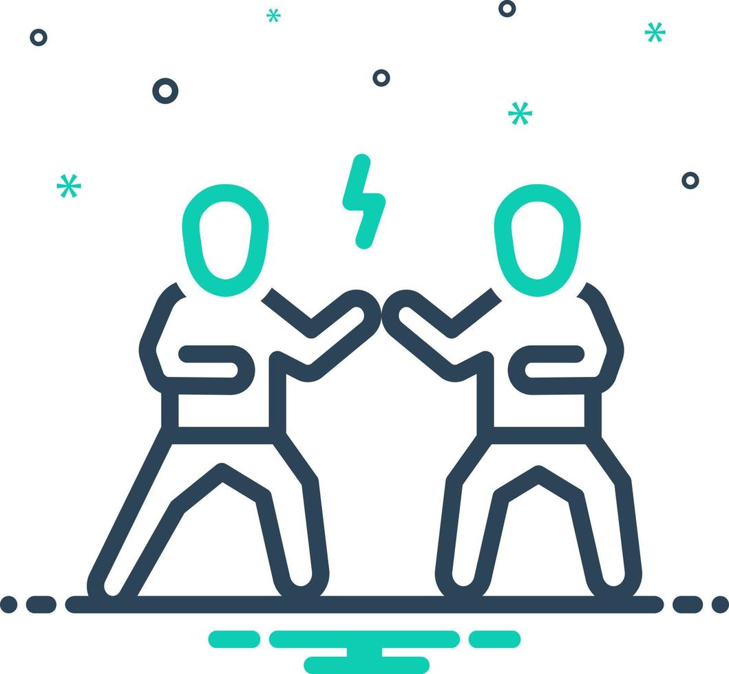 mix icon for encounter vector