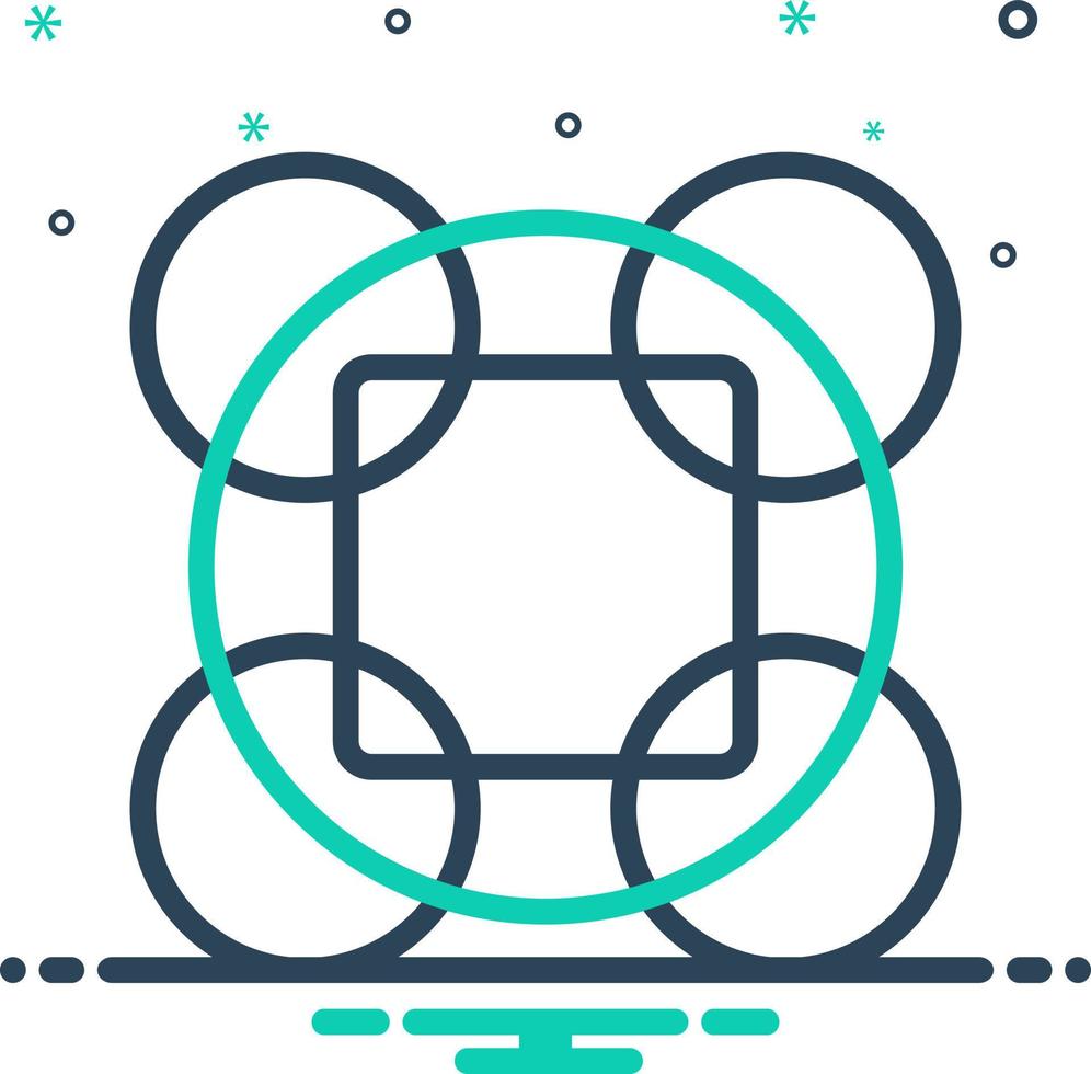 mix icon for combinations vector