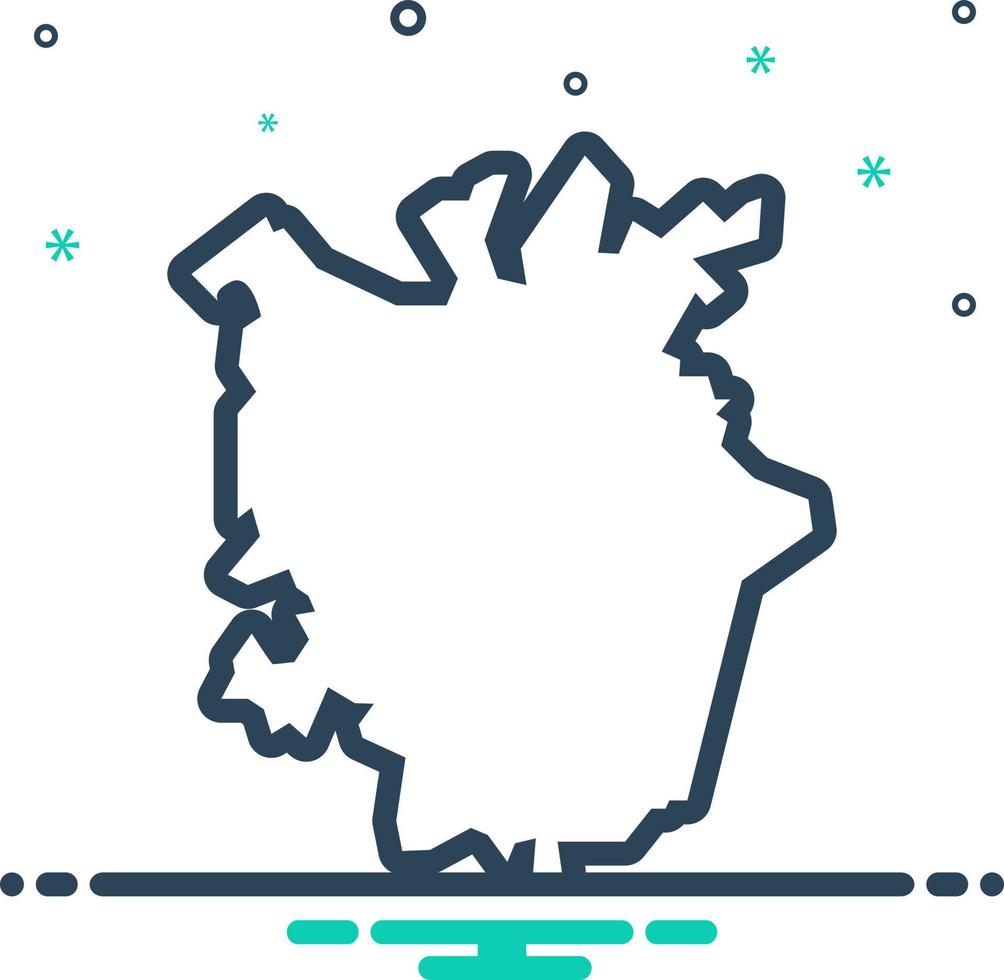 mix icon for charlotte vector