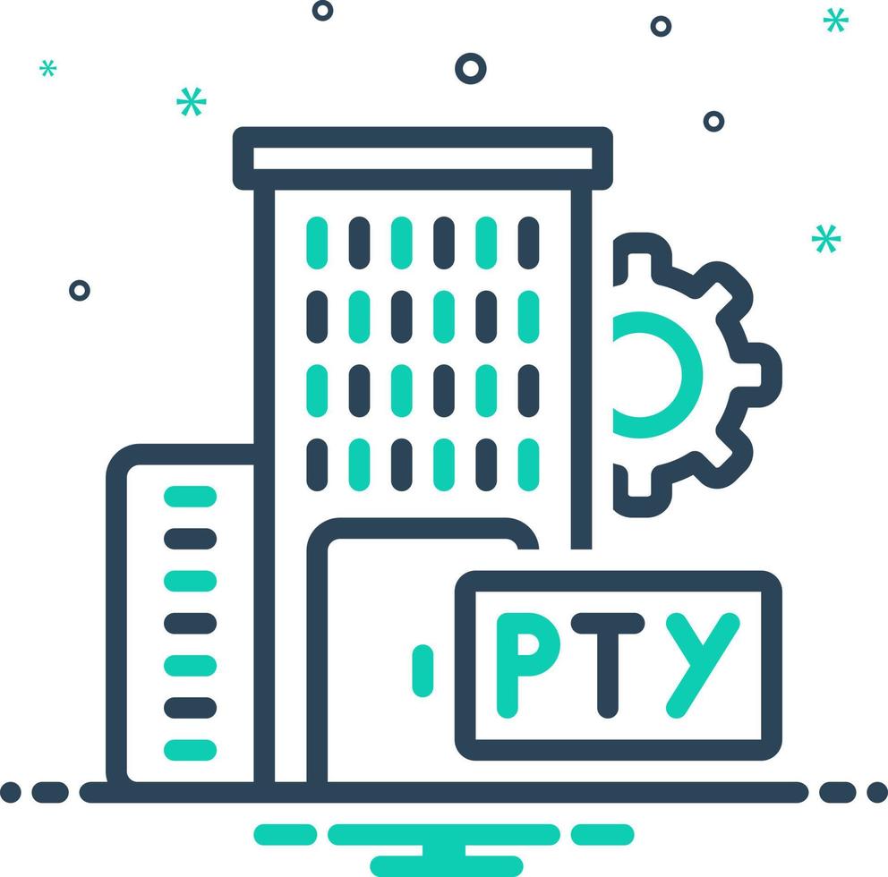 mix icon for pty vector