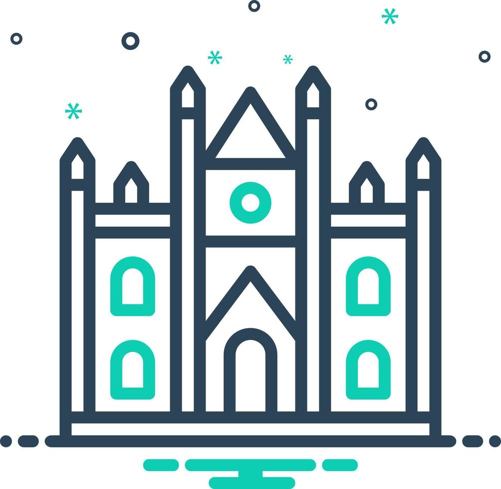mix icon for westminster vector