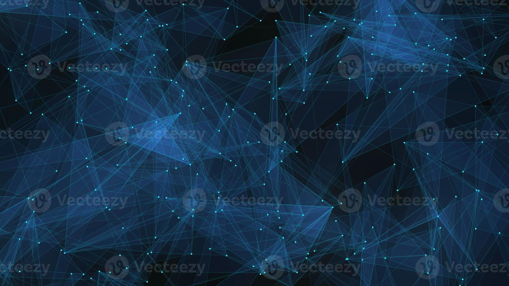 Triangle shape with dot glowing background photo