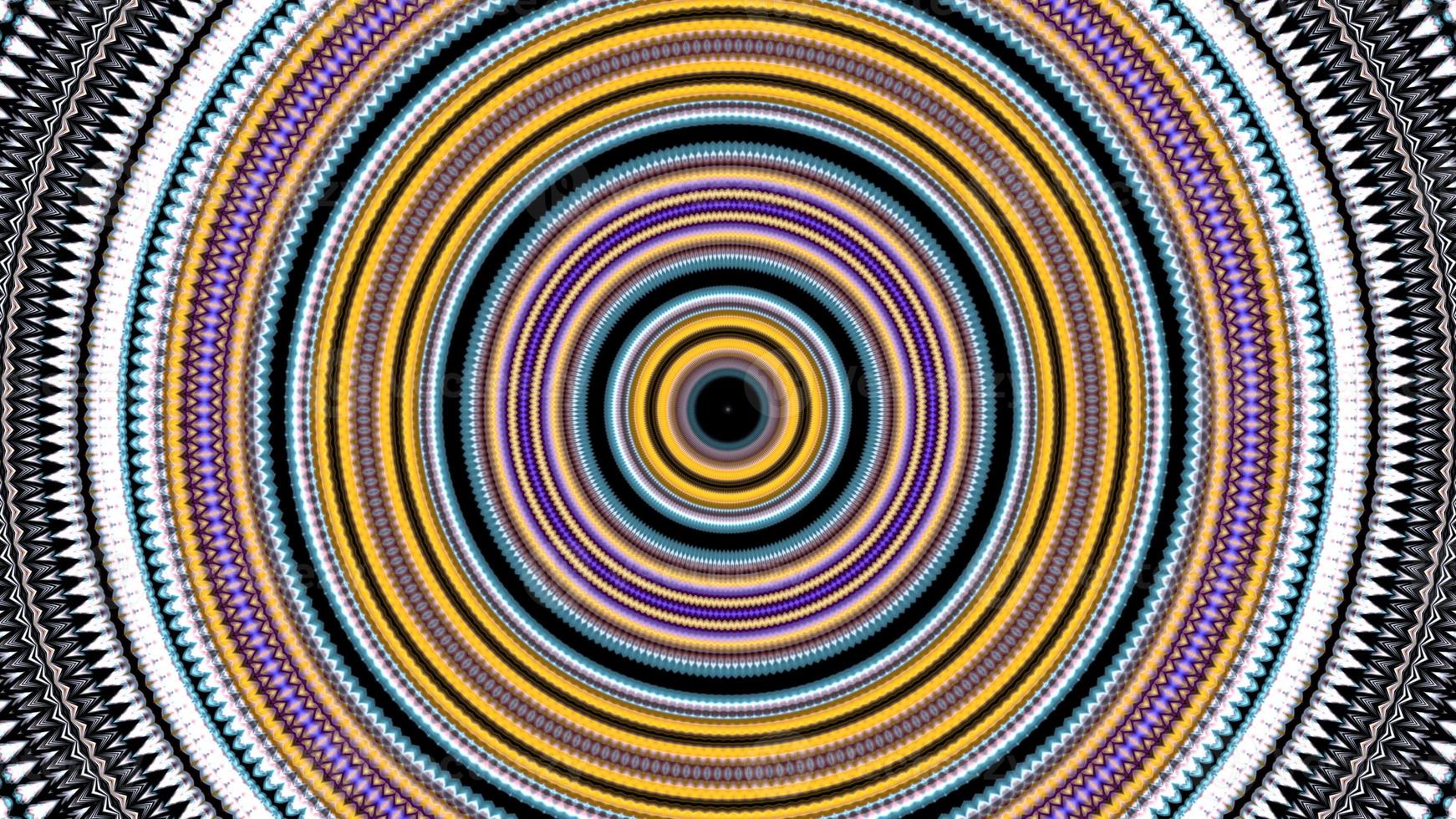 Circle shape kaleidoscope whirl background photo