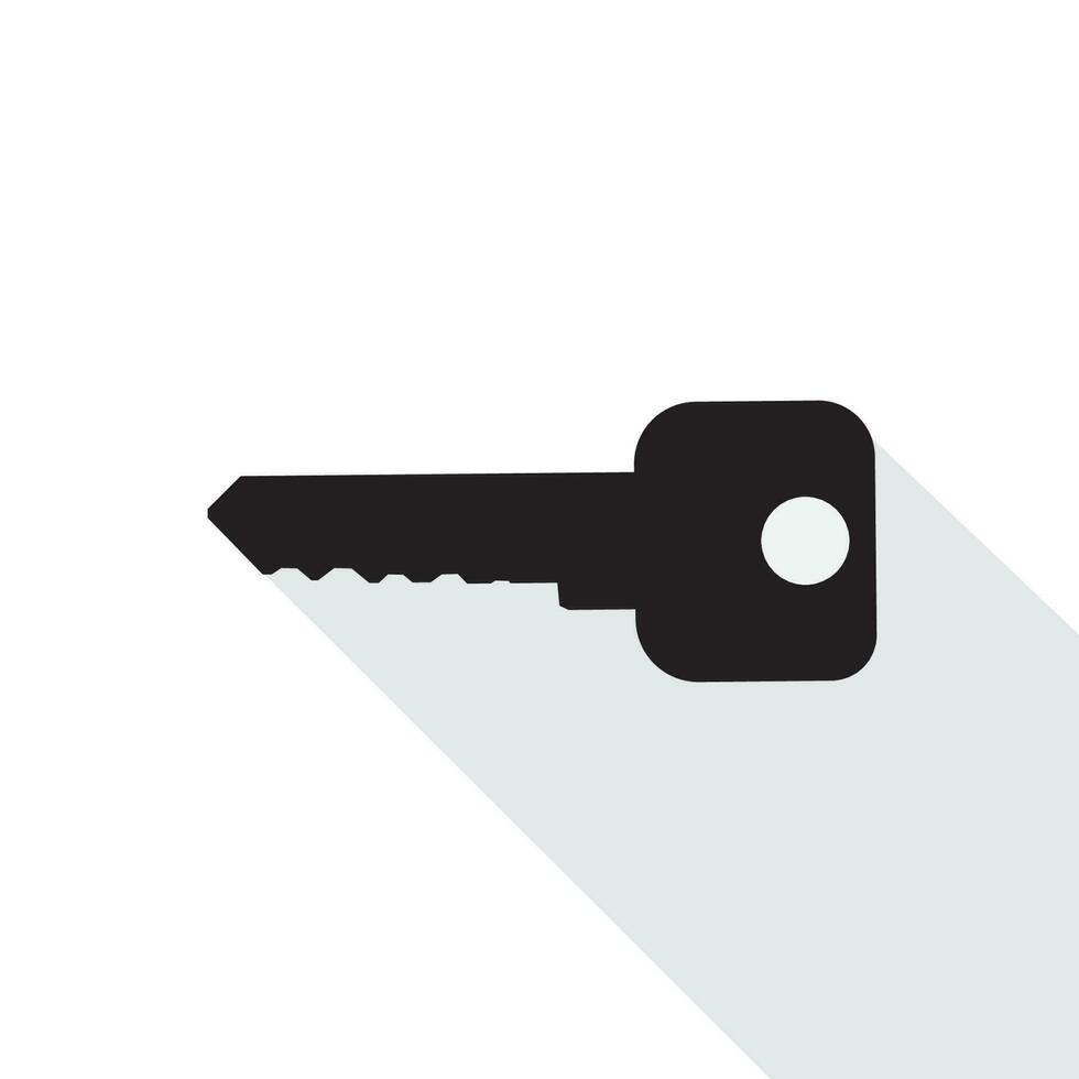 key flat icon design vector