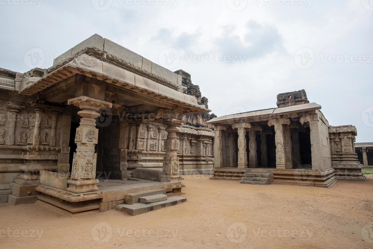 Hazara Rama Temple in Hampi has bas reliefs depicting the story of Ramayana photo