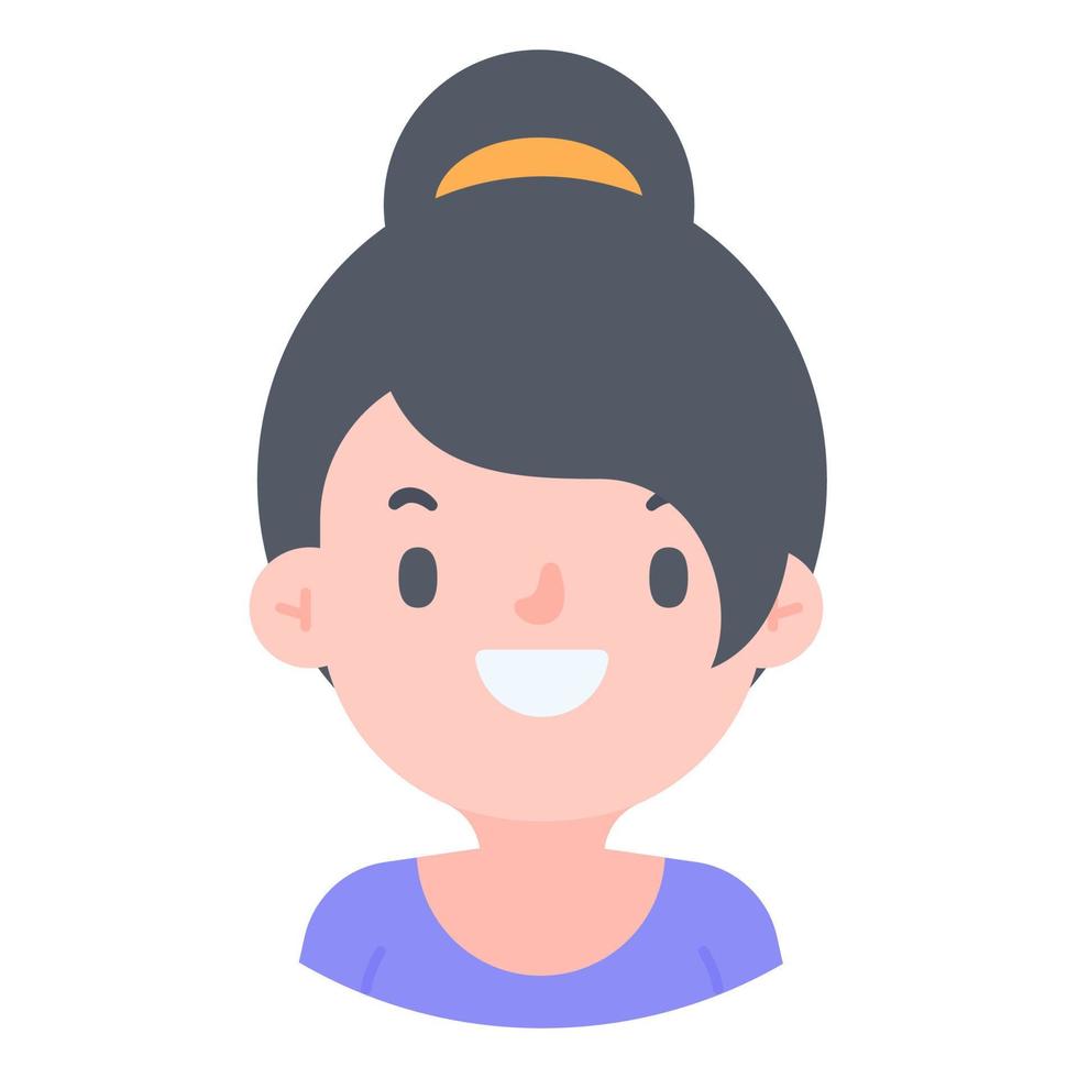 Avatar with a young face pictures of men and women of various nationalities vector