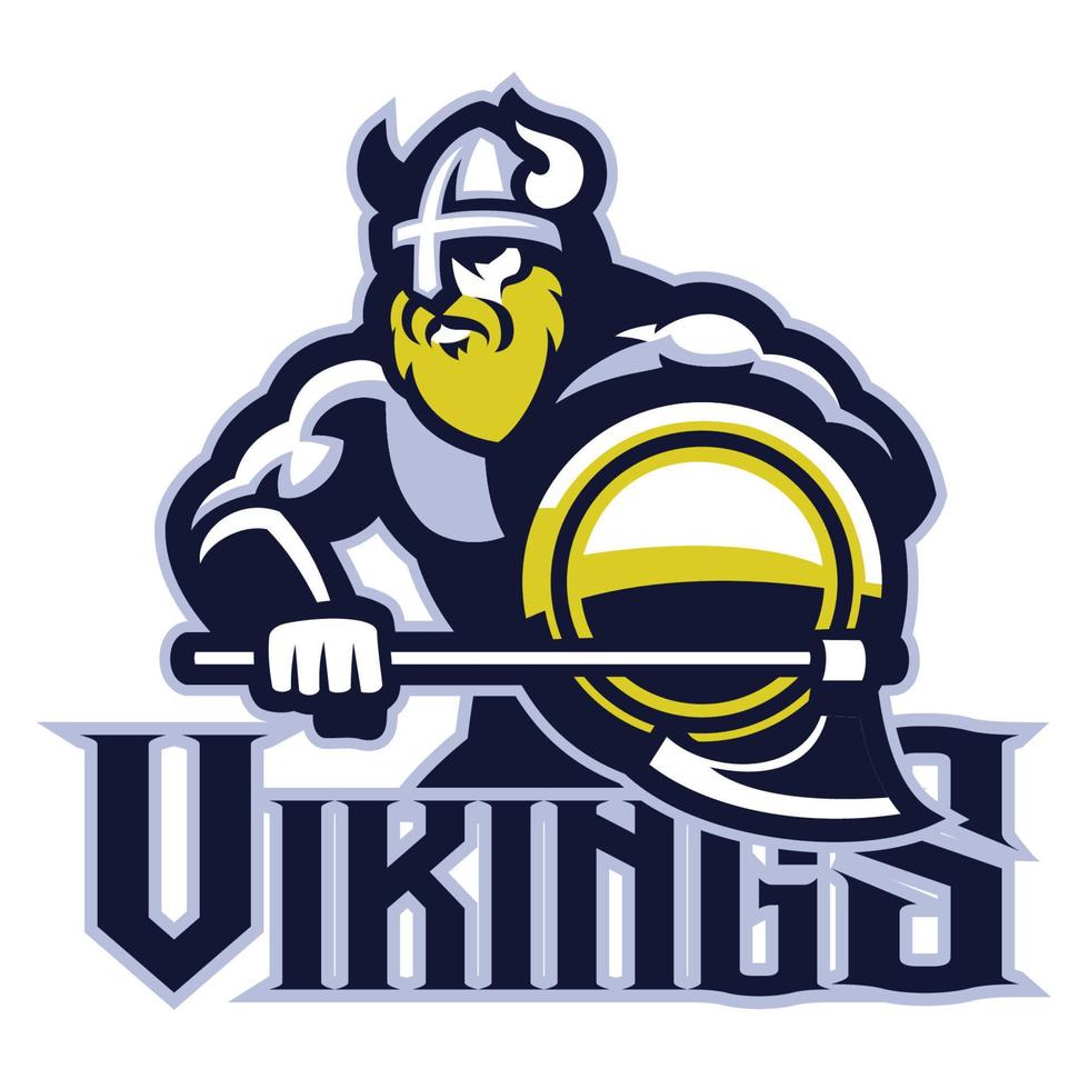 Viking warrior mascot vector