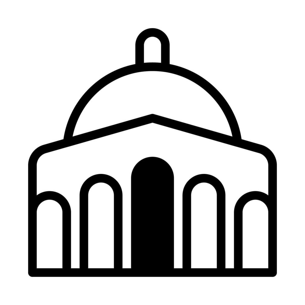 mezquita icono duotono negro estilo Ramadán ilustración vector elemento y símbolo Perfecto.