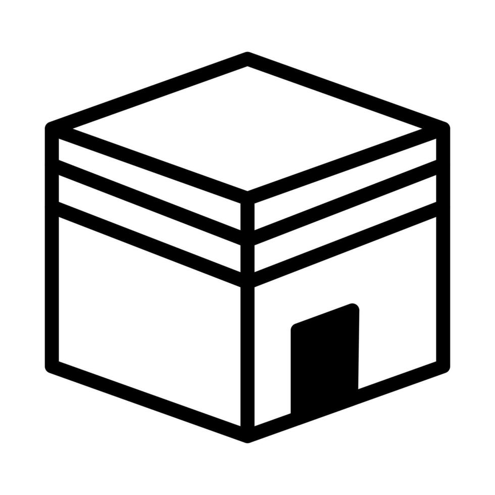 kaaba icon duotone black style ramadan illustration vector element and symbol perfect.
