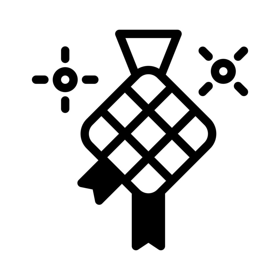 ketupat icono duotono negro estilo Ramadán ilustración vector elemento y símbolo Perfecto.