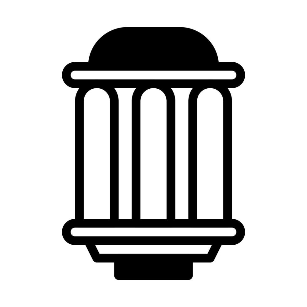 lantern icon duotone black style ramadan illustration vector element and symbol perfect.