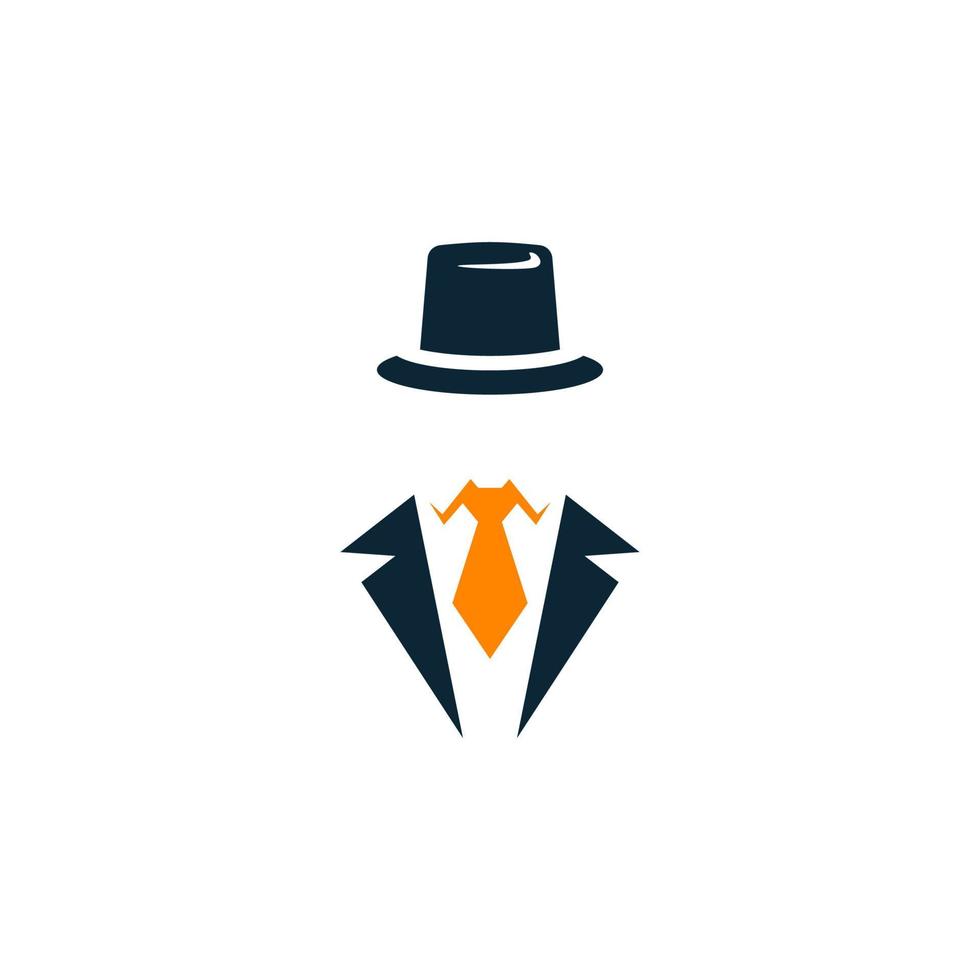 A man in a hat and tie and necktie. vector