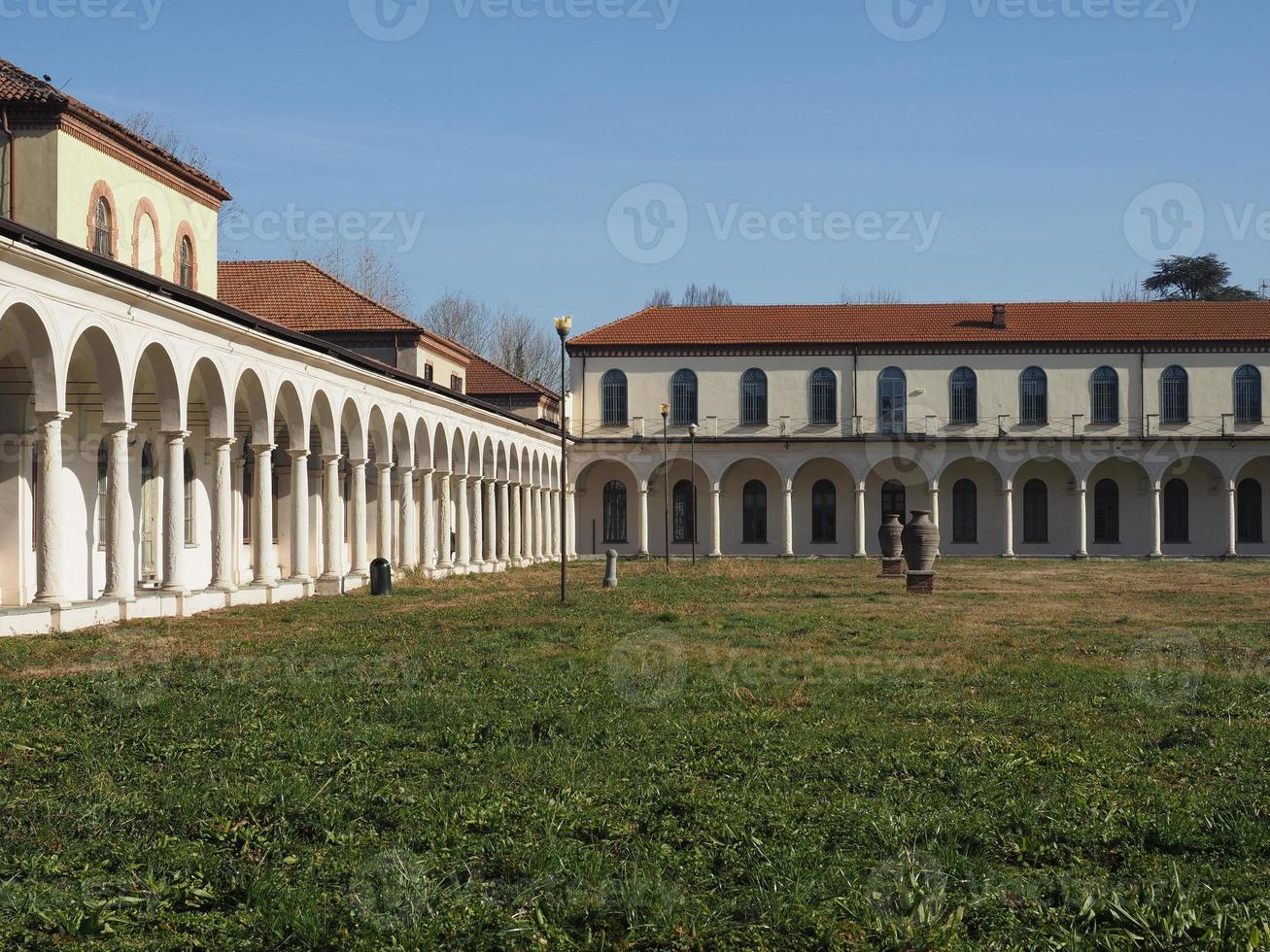 La Certosa former monastery and insane asylum entrance portal in photo