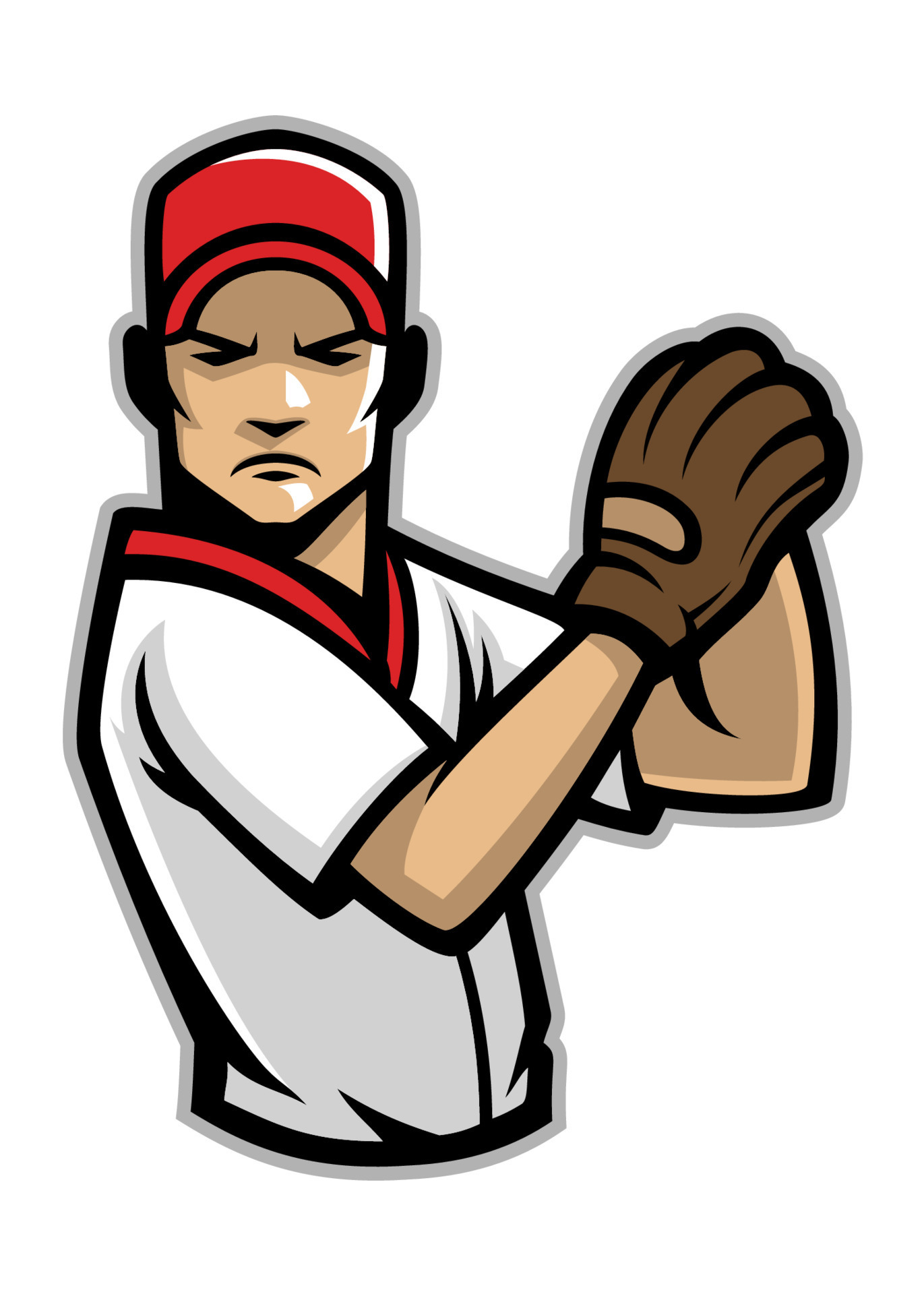 baseball pitcher player 21682935 Vector Art at Vecteezy