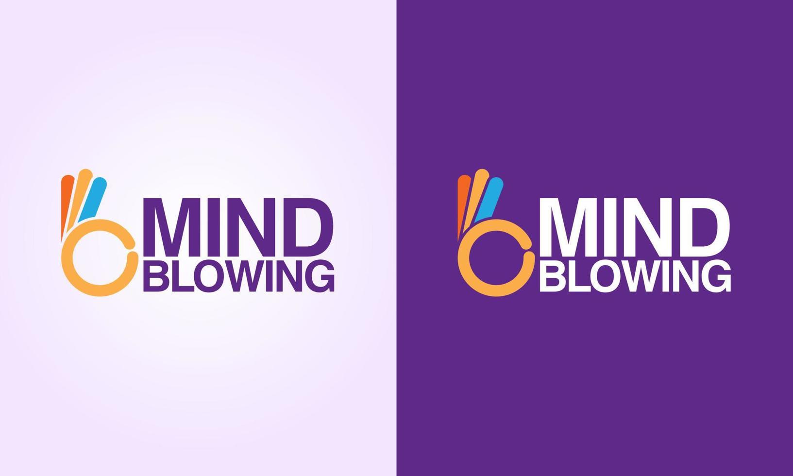 Creative Mind blowing Logo Design vector