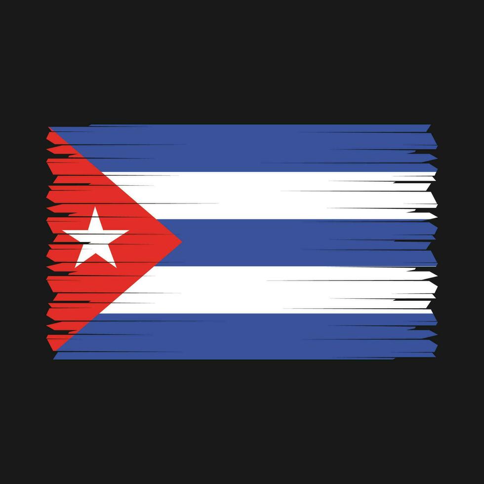 vector de bandera de cuba