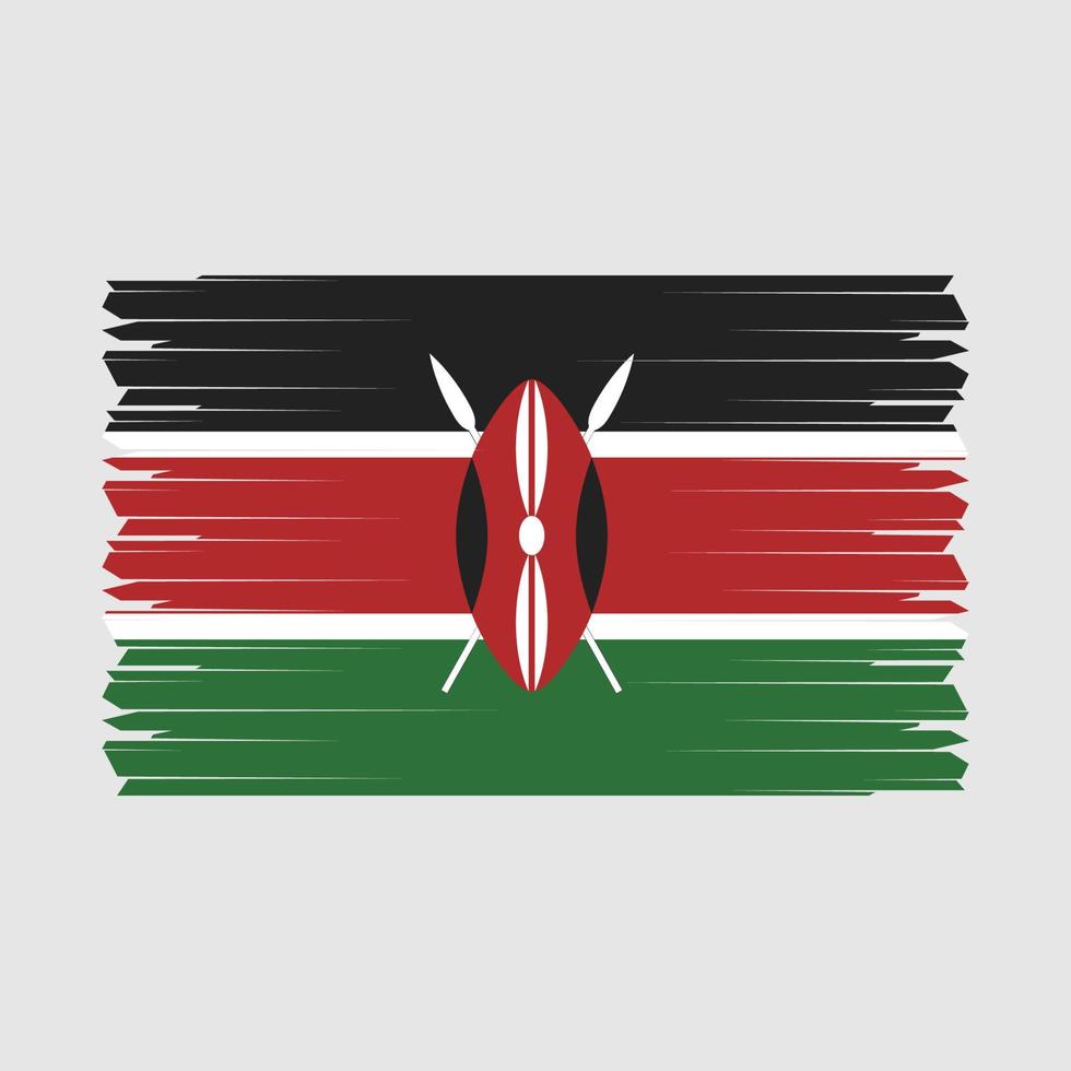 Kenya Flag Vector