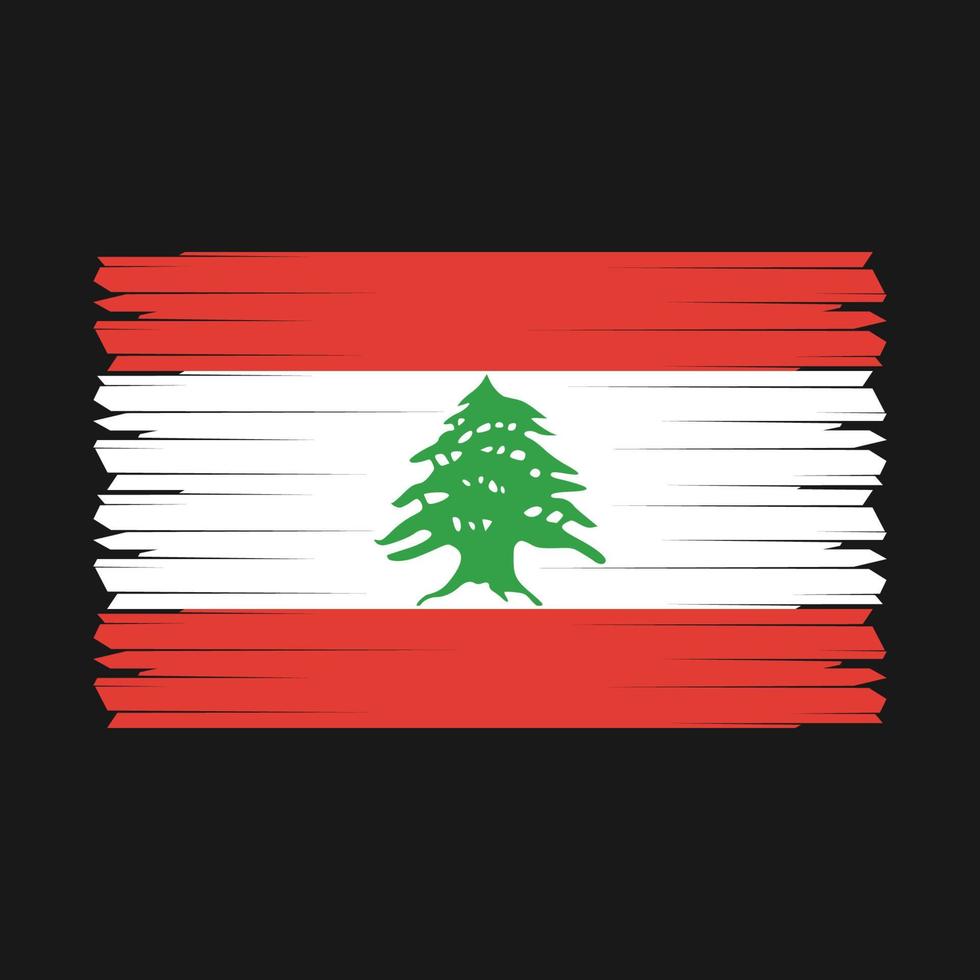 Lebanon Flag Vector