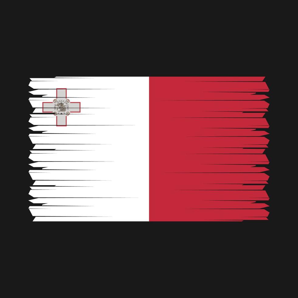 vector de bandera de malta