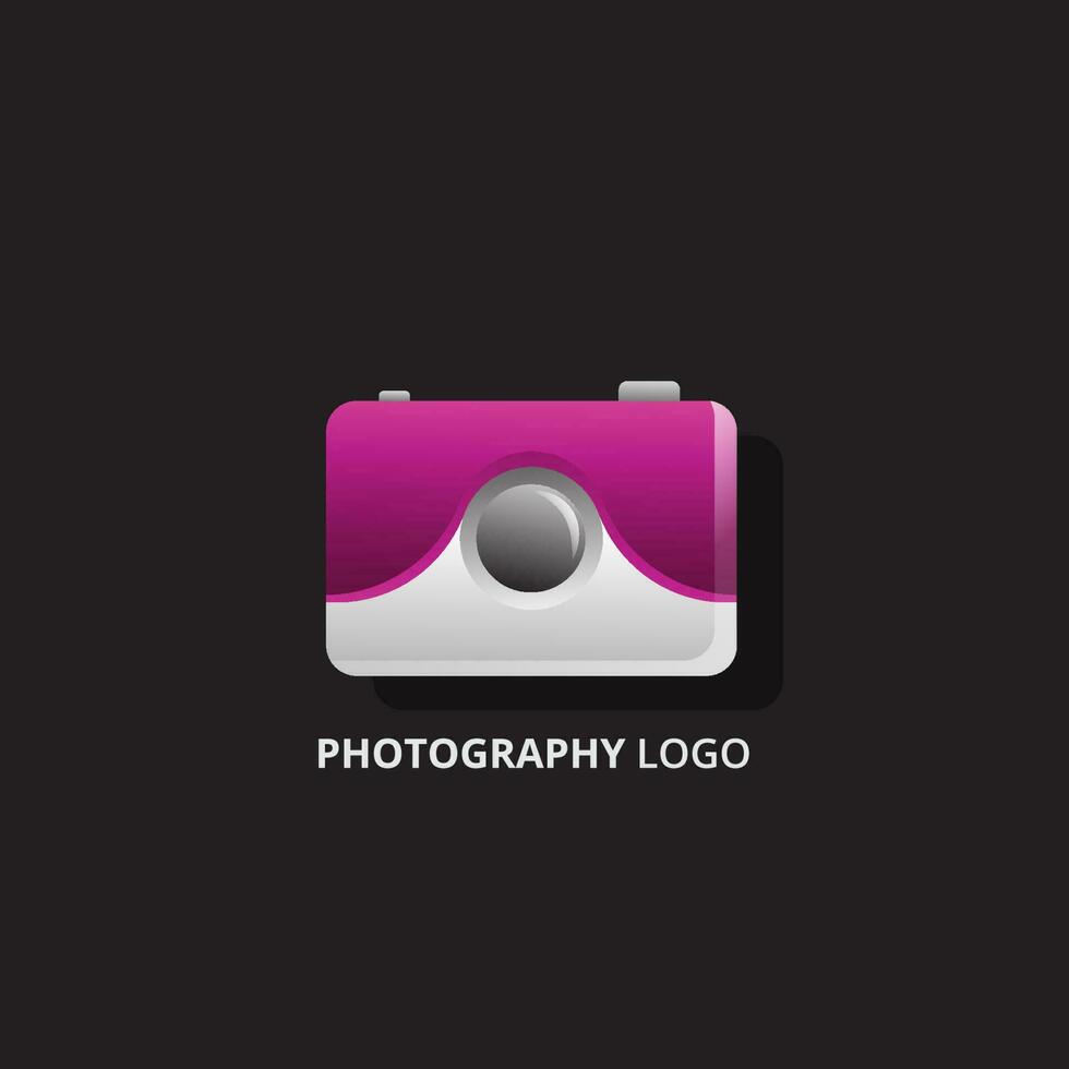vector moderno logo diseño de un fotográfico cámara