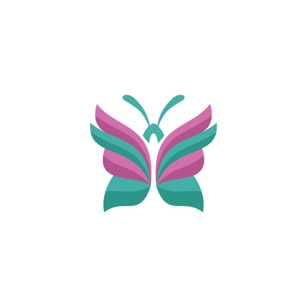 butterfly logo can be for company logo flying butterfly colored butterfly wings vector