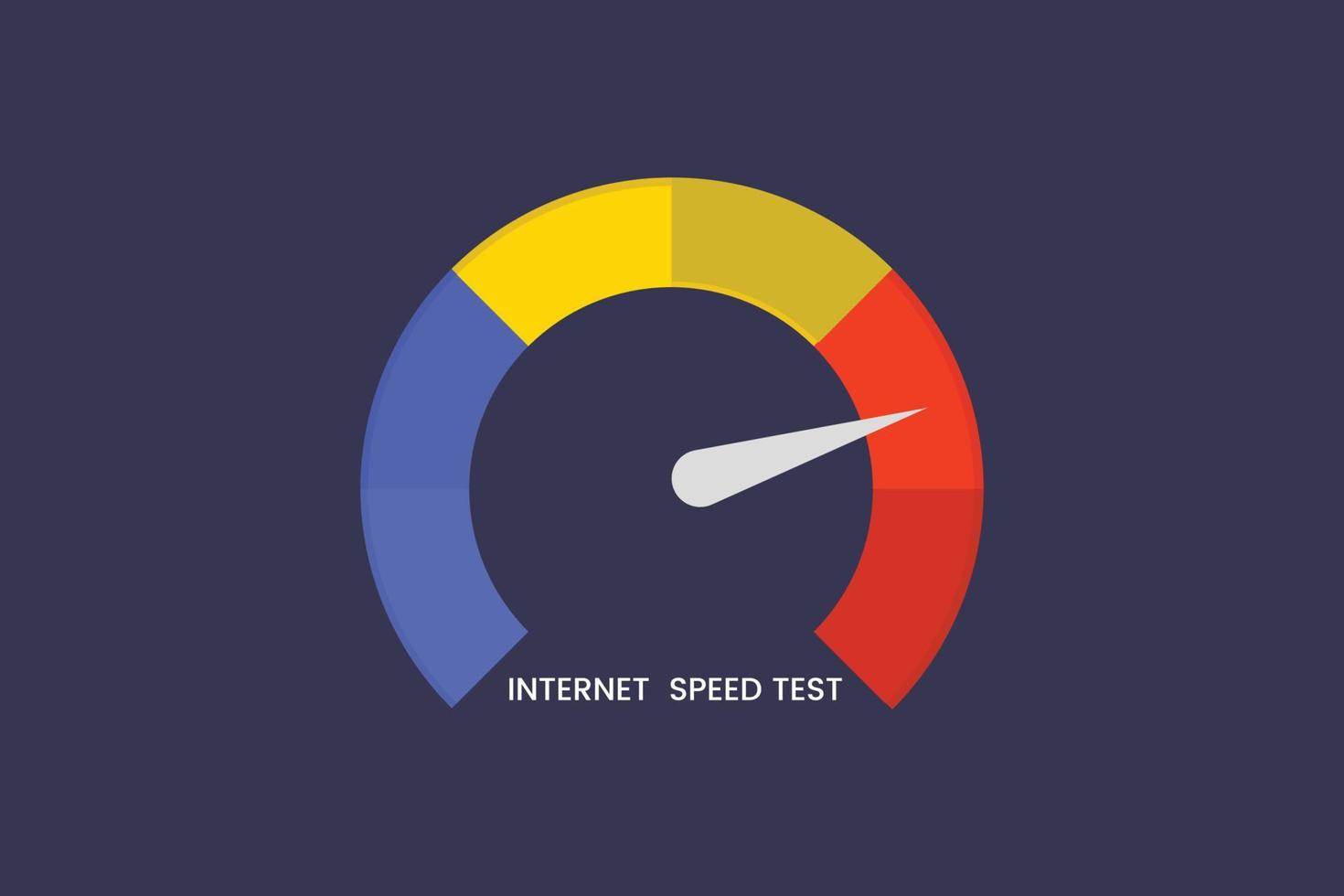 Internet speed test concept illustration vector