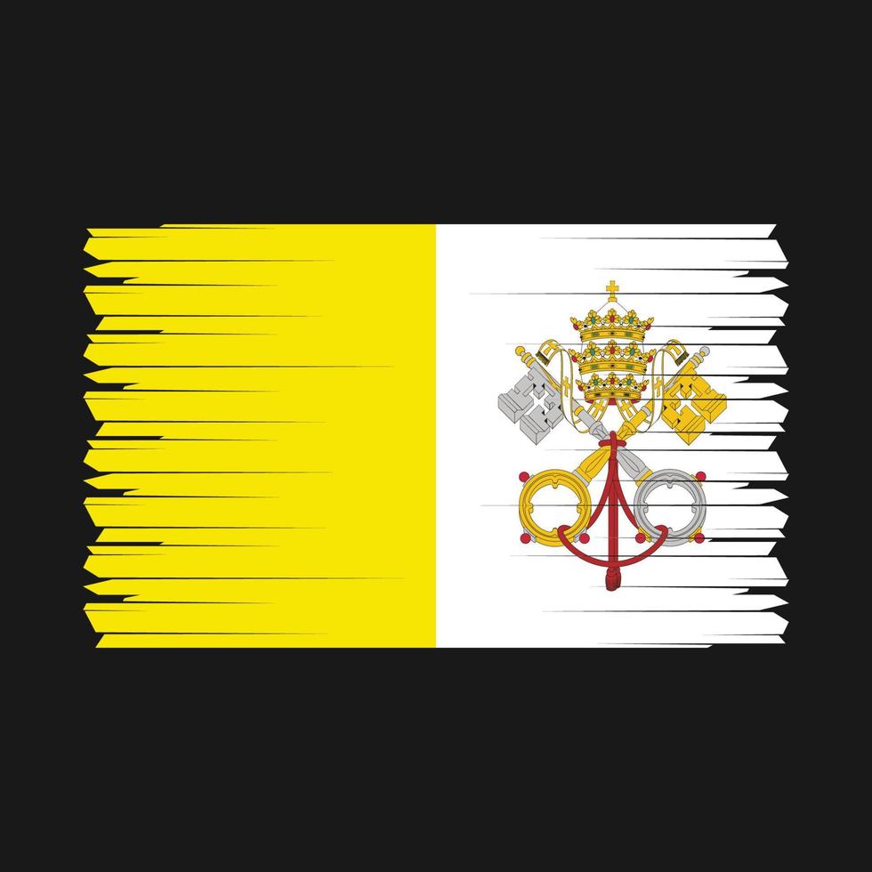 vector de la bandera del vaticano