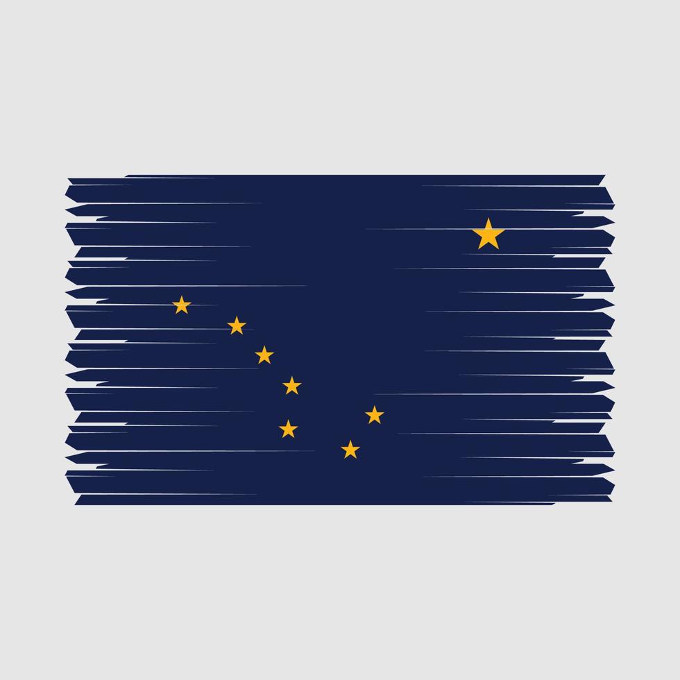 Alaska bandera vector