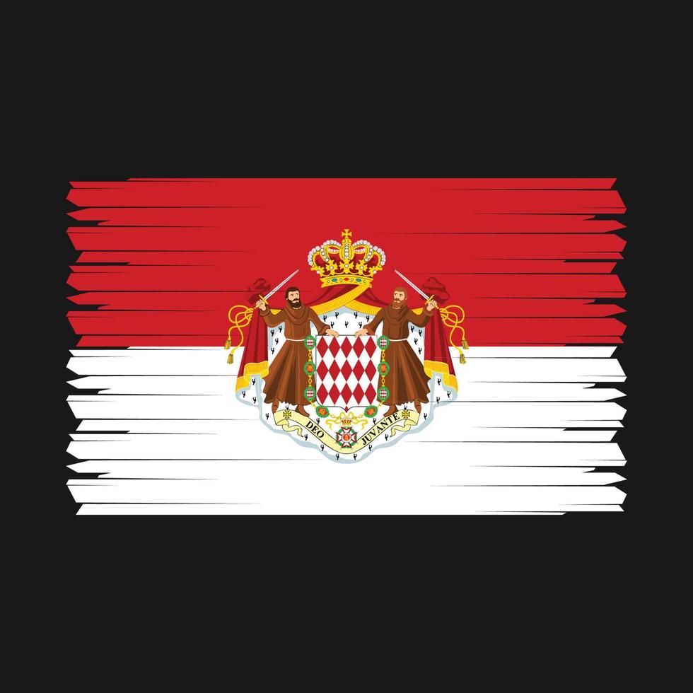 Monaco Flag Vector