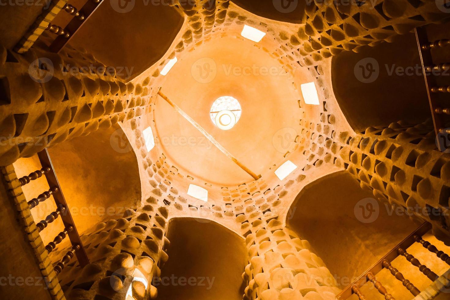 Kashan, Iran, 2022 - pigeon tower interior view and architecture photo