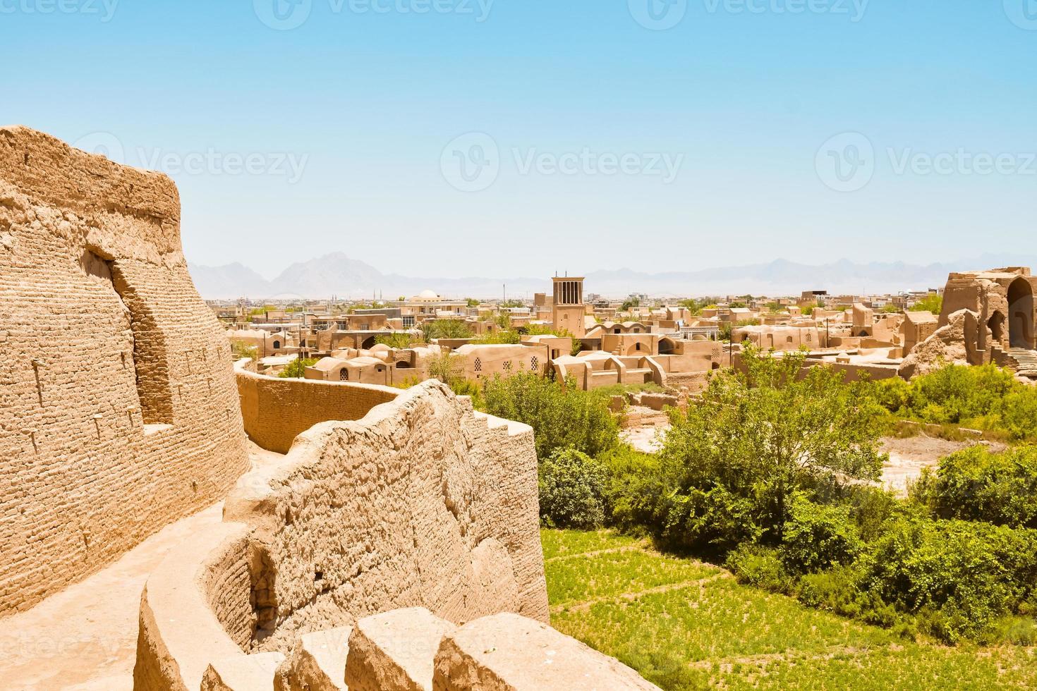 Top view of the ancient city of Maybod. Iran. Property of ancient Persia. photo