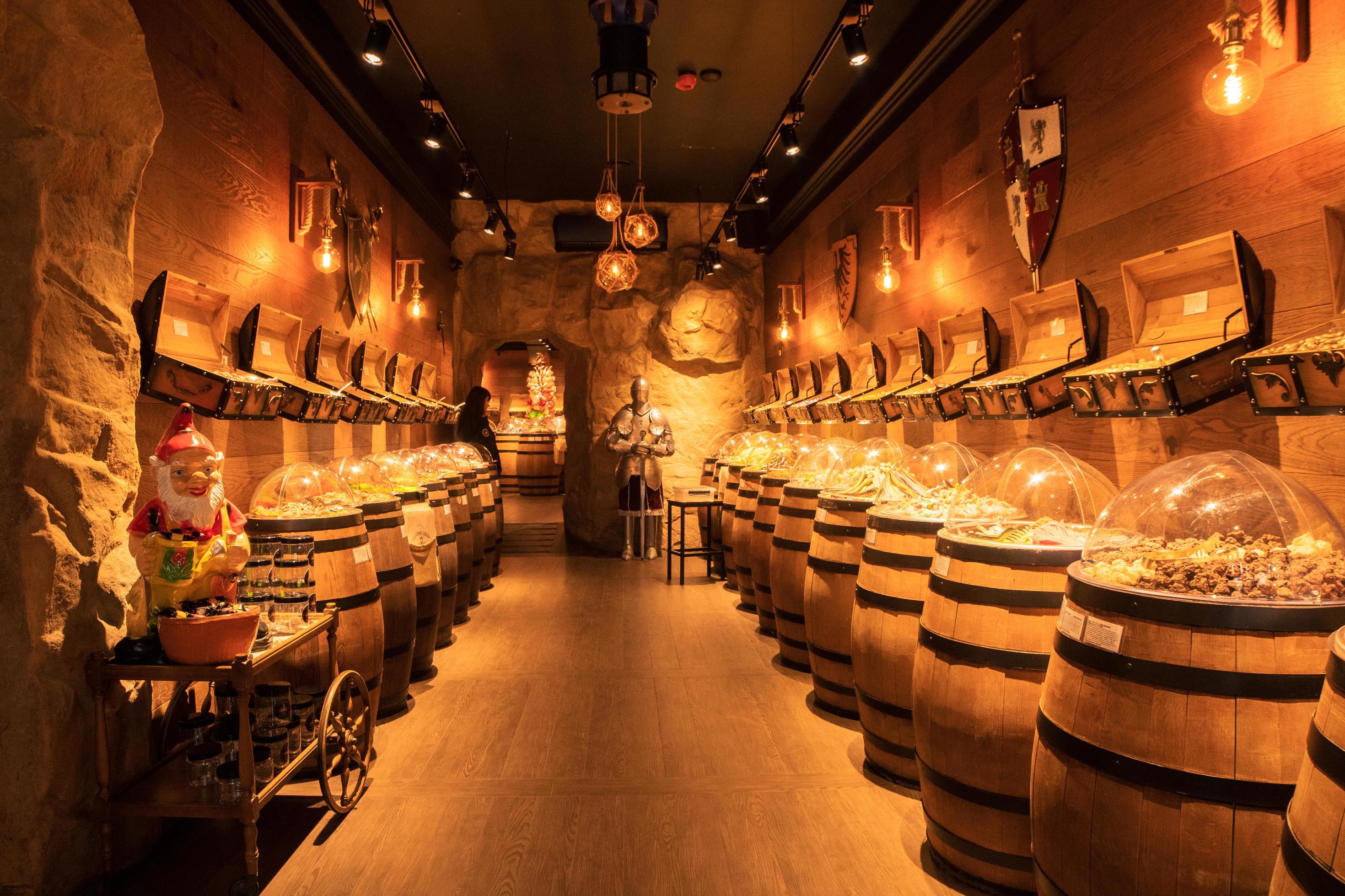 Krakow, Poland, 2023 famous candy shops on Krakow city center