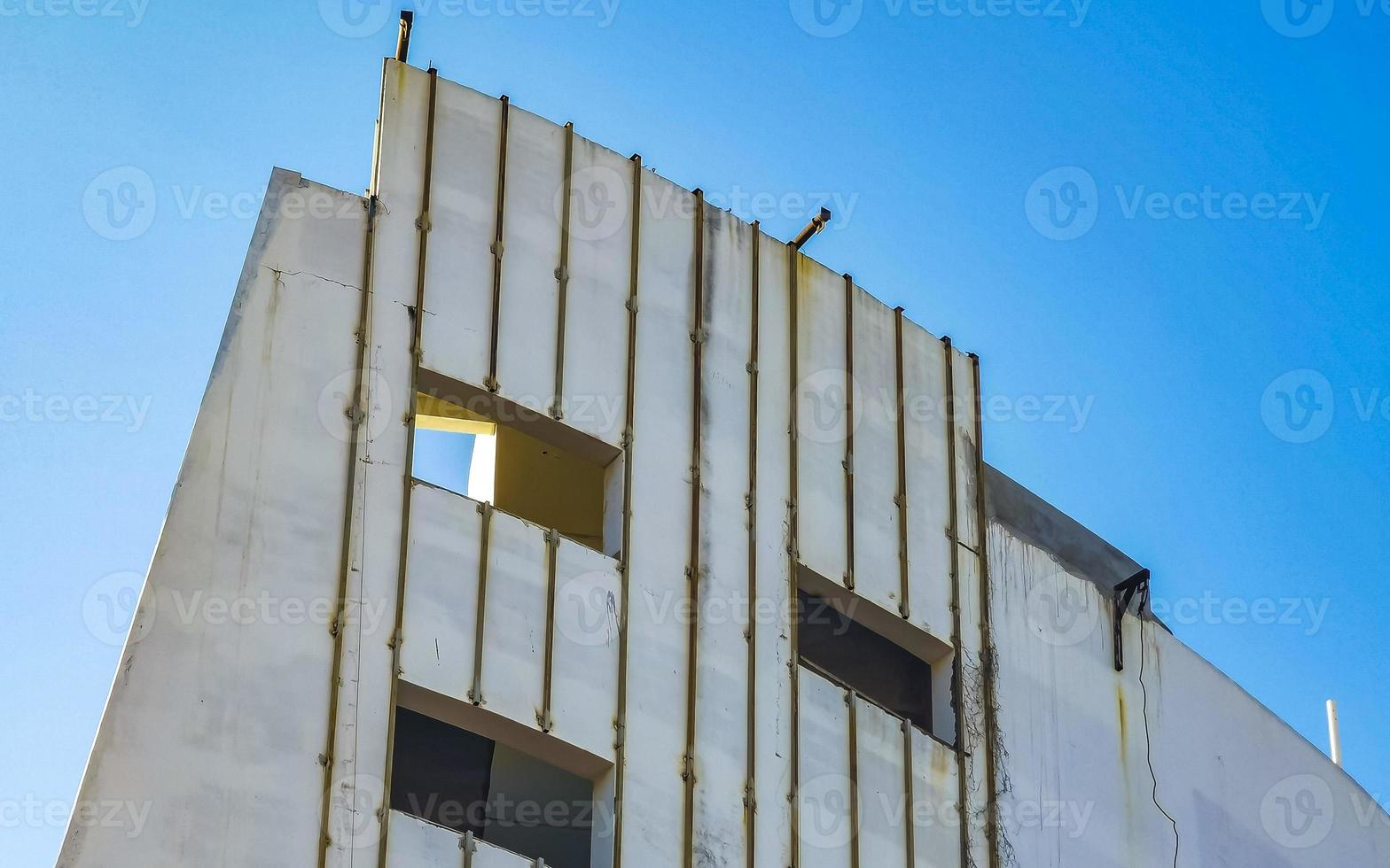 Huge gigantic construction stop building ruin in Puerto Escondido Mexico. photo